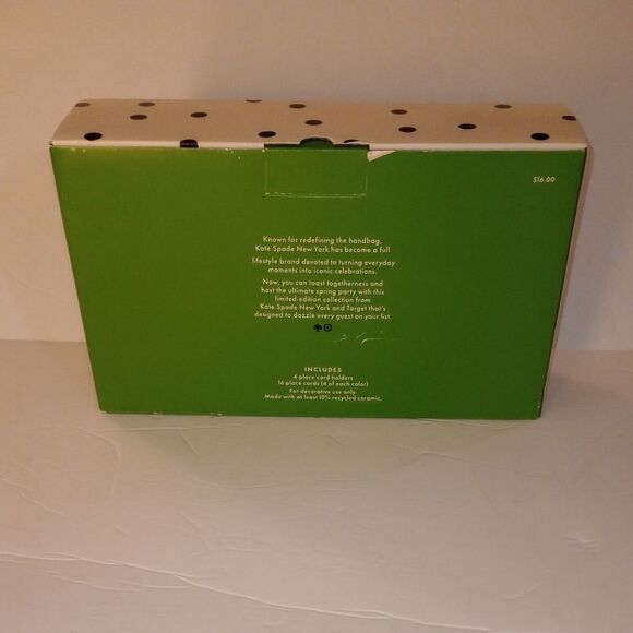 🆕♠️Kate Spade Ceramic Place Card Set - 20 Pieces - Picture 5 of 5